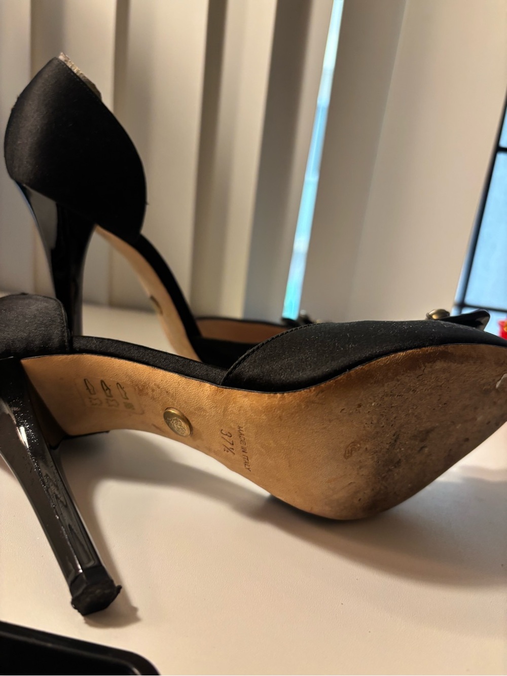 Emilio Pucci Black Jeweled D'Orsay Stiletto Pumps - Picture 7 of 7